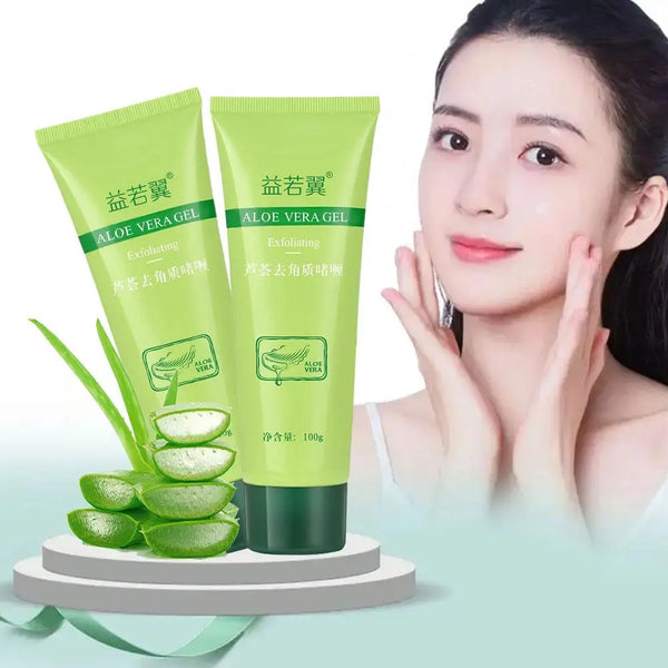Aloe Vera Gel Exfoliating Scrub for Face and Body