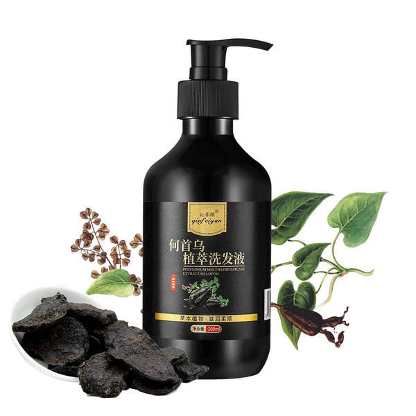 300g Natural Herbal Shampoo - Black Ganoderma & Polygonum Multiflorum